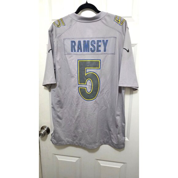 Nike NFL Men Los Angeles Rams Jalen Ramsey #5 On Field Jersey Gray Size L - Picture 2 of 7